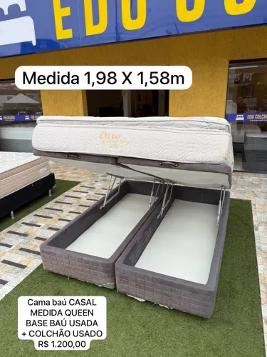 Cama box baú Queen Size USADA TOP - ENTREGAMOS