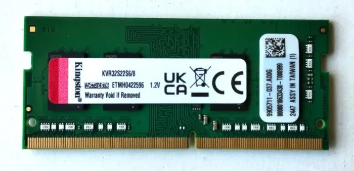 Memória RAM Notebook Kingston 8GB DDR4 - 3200MHz - Usada - Funcionando