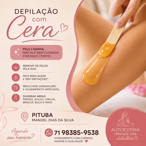 Depilação com cera 