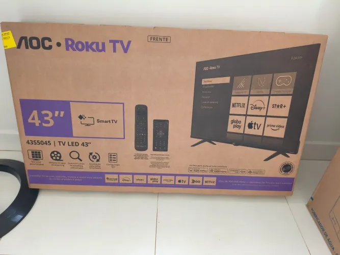 TV LED 43 POLEGADAS AOC Roku -Nova