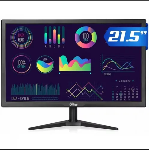 MONITOR 21.5 POL DR. OFFICE 75HZ NOVO NA CAIXA.