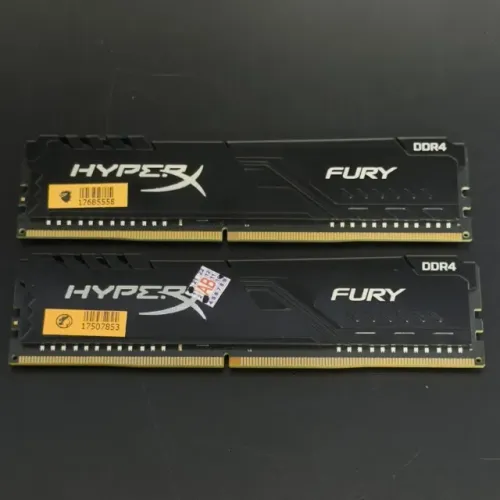Memória RAM Kingston Gamer HyperX Fury Black, 16GB (2x8GB), 2666MHz, DDR4, CL16
