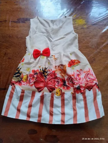 Vestido para menina de 1 ano