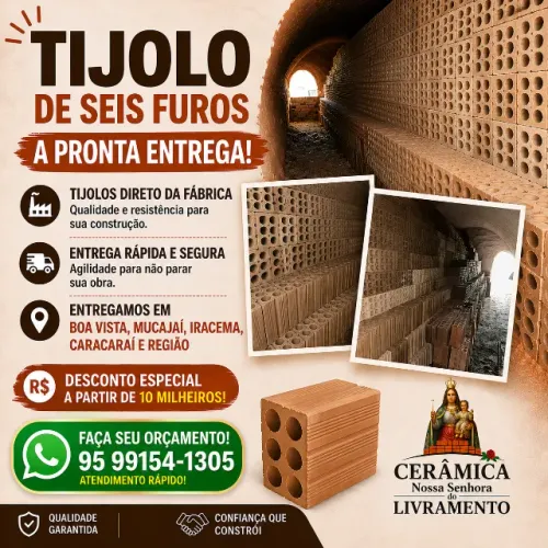 Tijolos 6 furos