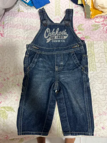 Jardineira Jeans 9 meses Oshkosh