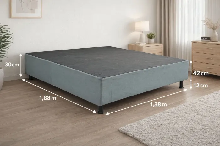 BASE BOX CASAL NOVA - QUALIDADE E CONFORTO PARA O SEU QUARTO!