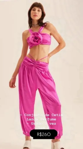 Conjunto Rosa Lanca Perfume