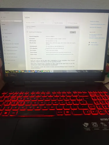 Acer nitro 5 RTX 3050, com garantia. Recebo console na troca.