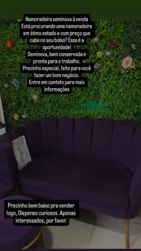 Vendo uma maca e uma namoradeira,tudo perfeito para você usar no seu espaço 