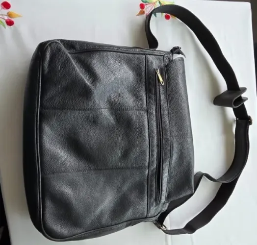 Bolsa carteiro em couro legítimo excelente estado