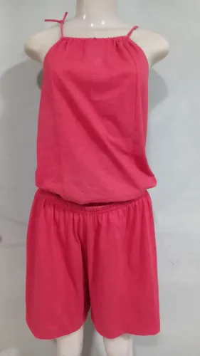 Conjunto blusa e shorts tam GG Rosa