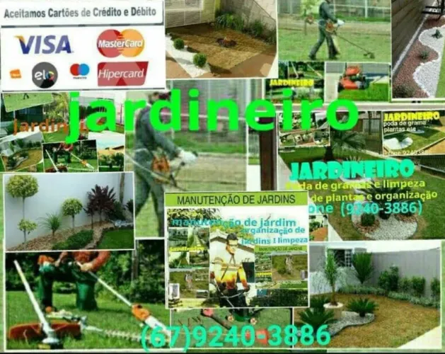 poda de grama e jardim.