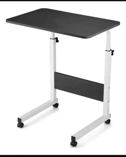 Vendo Mesa Lateral Ergonômica Multiuso Com Altura Regulavel E Rodinhas Mesinha Notebook La
