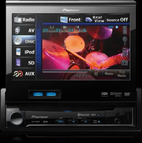 DVD retrátil pioneer Bluetooth original saída subwofer  novinho sem detalhe FAÇO ENTREGAS 