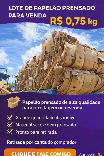 Papelão prensado