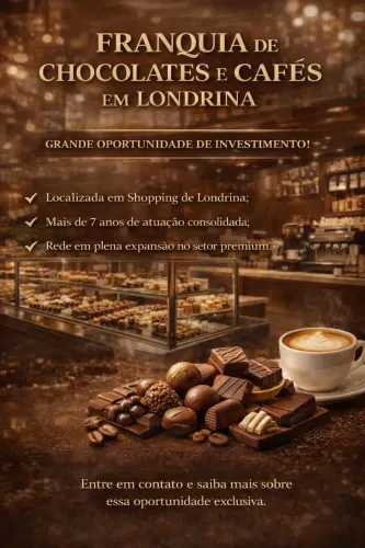 Vendo Franquia de Chocolates e Cafeteria