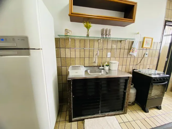 Apartamento Modiliado 3 qts, alto e com internet