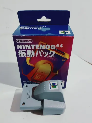 Rumble Pak original completo com manual Nintendo 64 