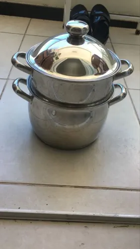 Jogo de panelas INOX ( TRAMONTINA) + AÇUCAREIRO INOX