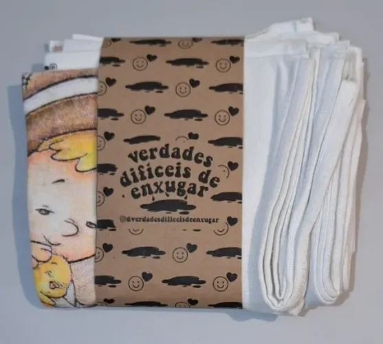 Kit 4 Panos de Prato 70x40 Frase Divertida Cozinha Novo