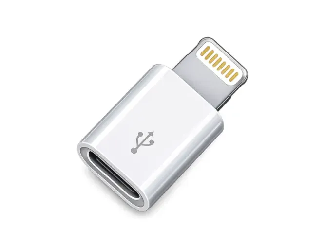 Adaptador Micro Usb V8 para Lightning Conversor Carregamento e Dados