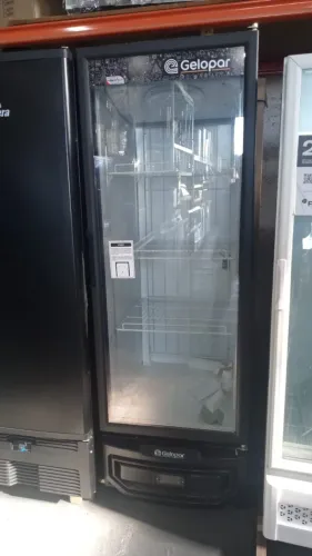 Refrigerador Expositor Vertical Gelopar GPTU-40 EL 410 Litros 220V Porta de Vidro
