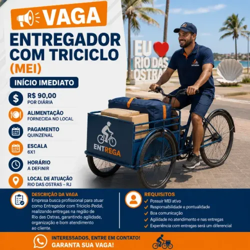 Entregador Pedal MEI-Rio das Ostras 