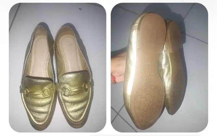 Sapato dourado