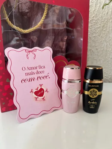 Duo presente perfumes árabe miniatura