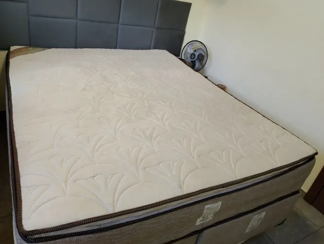 Cama  Casal Ortobom Queen base dupla