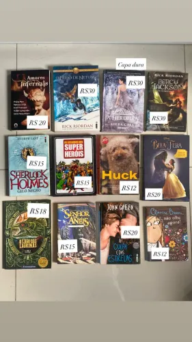 Lote de livros usados