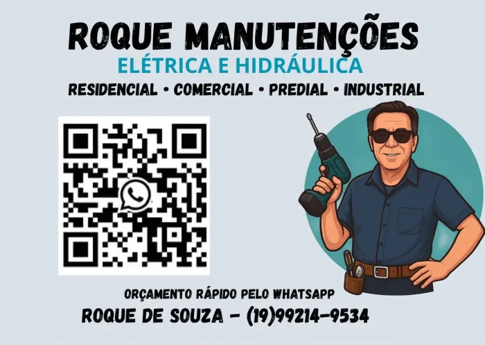 Elétrica, Hidráulica, Reparos e Manutenções. 
