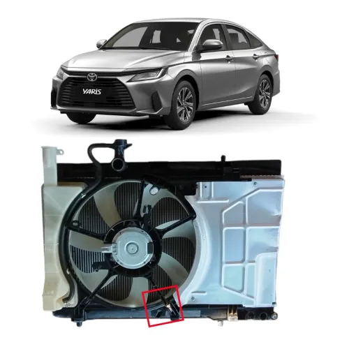 Kit Radiador C/detalhe Toyota Yaris 2020 2025