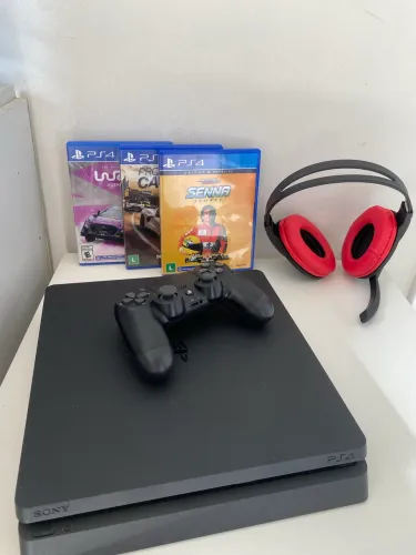 PS4 + JOGOS + FONE