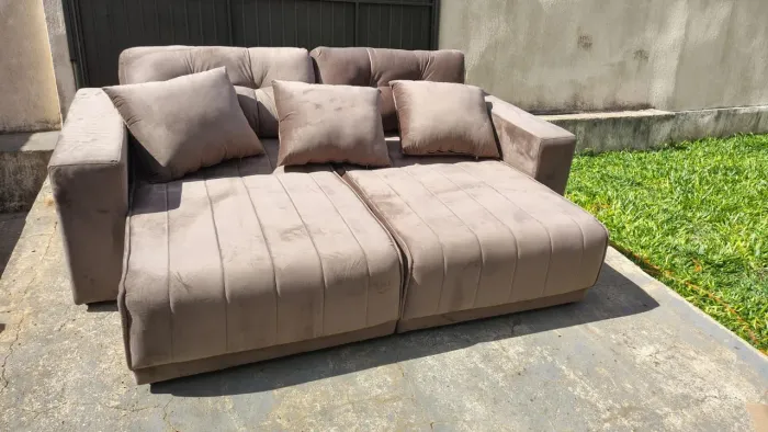 Sofa cama na promoção hoje tamanho 2, 30 