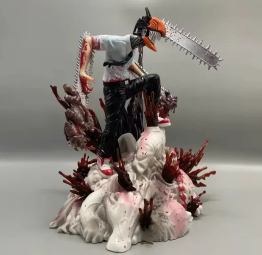 Chainsaw Man Action Figure Colecionável Premium - Novo.