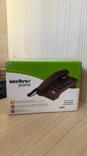 Telefone intelbras pleno preto 