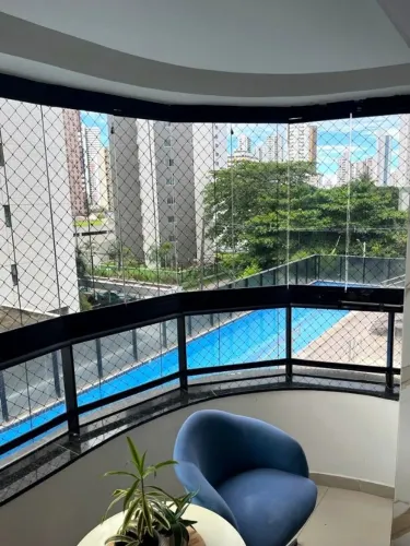 Apto 3 quartos (1 suíte) MOBILIADO COMPLETO, 90m², 2 vagas