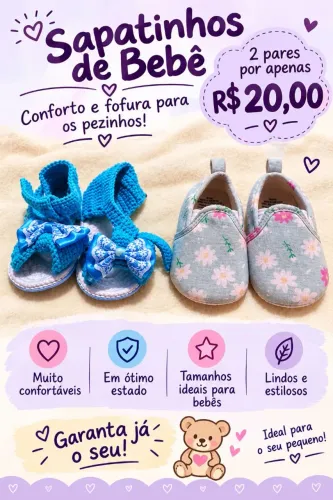 Sapatinhos do desapego da Ana