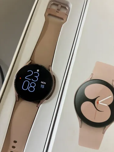 Galaxy Watch 4 40mm Ouro Rosa - Completo na Caixa