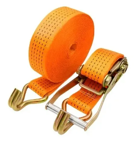 Cinta com Catraca 800kg 3mt x 25mm - Poliester c/ Aço Bicromatizado