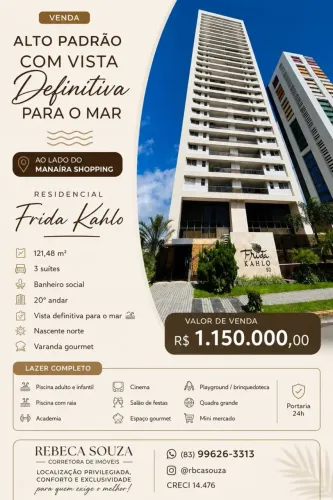 ALTO PADRÃO COM VISTA DEFINITIVA PARA O MAR