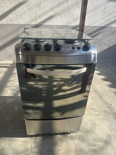 Fogão Eletrolux inox 4 bocas acendimento automático 