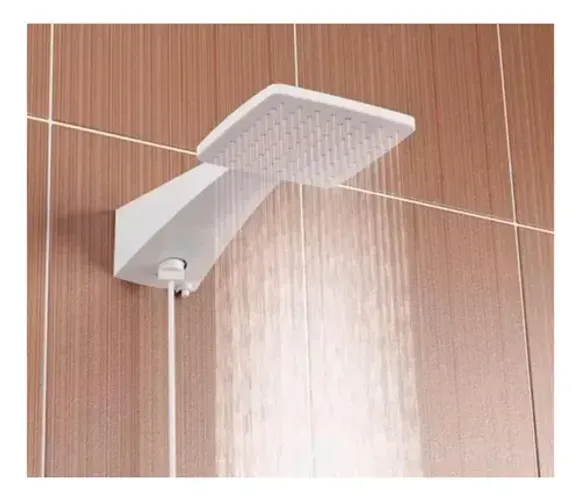 Ducha Chuveiro Quadratta Eletrônico Zagonel 127v 5500w Branco