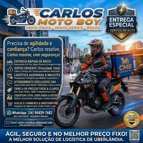 Fazemos entrega para todos Uberlândia