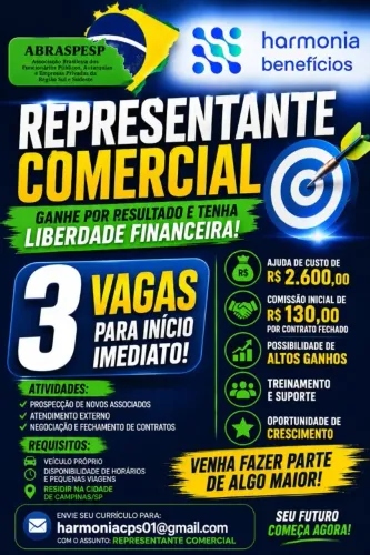 REPRESENTANTE COMERCIAL EXTERNO