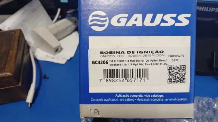 Bobina Ignição GC4206 Gauss Palio Sienna Doblo 1.3 Fire