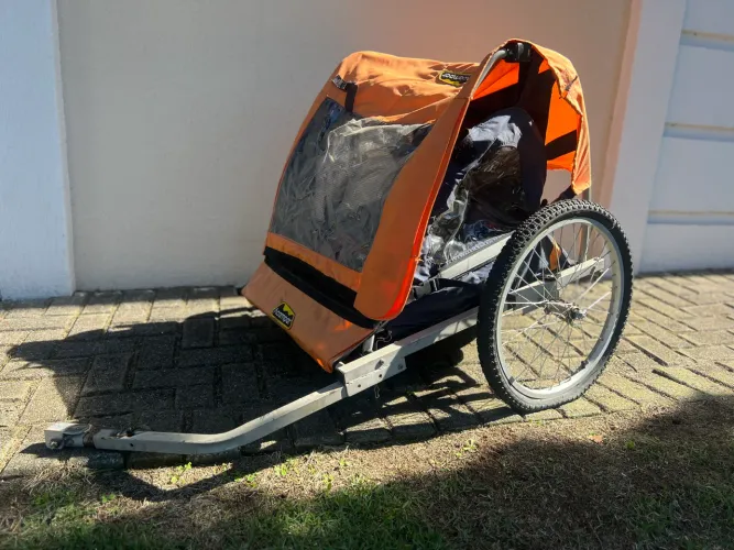 Bicicleta Trailer Reboque 2 Crianças Pet