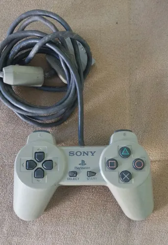 Controle Playstation 1 PS one original Sony vídeo game antigo n? Xbox super nintendo snes