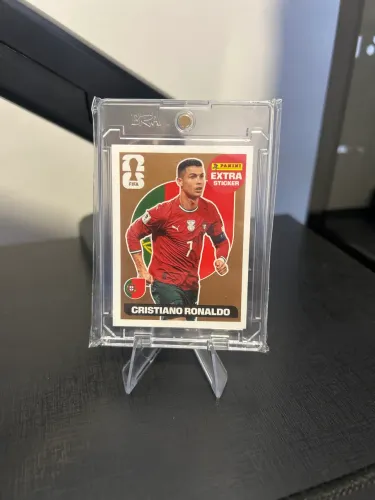 Figurinha Legend BRONZE Cristiano Ronaldo Panini + Case + Suporte